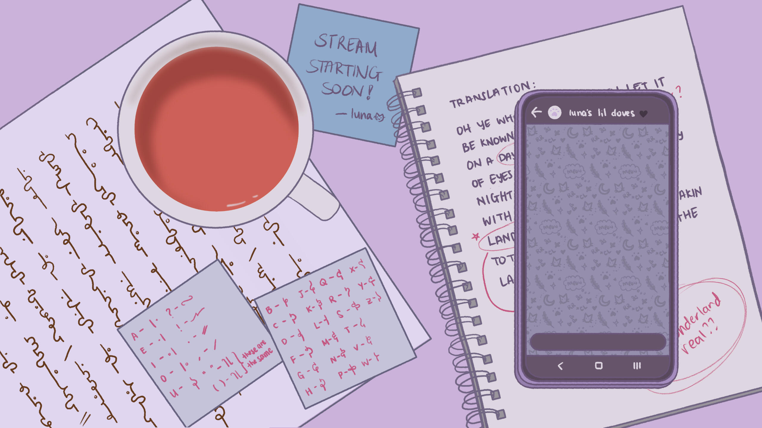 ChesireLuna Pre-Stream Overlay